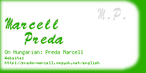 marcell preda business card
